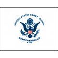 12" x 16" Coast Guard Premium Car Flag